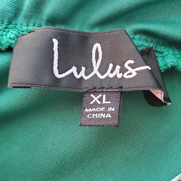 Lulus Green Halter Maxi Dress Ruffles Bridesmaid - Picture 8 of 10